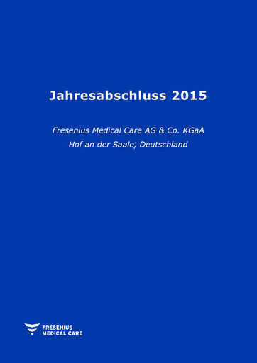 Thumbnail Fresenius Medical Care Financial Statement 2015