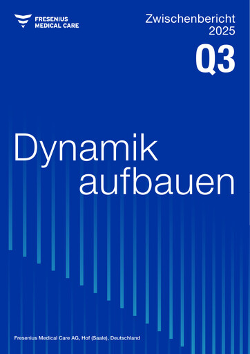 Miniature Fresenius Medical Care Rapport trimestriel 2025-q3
