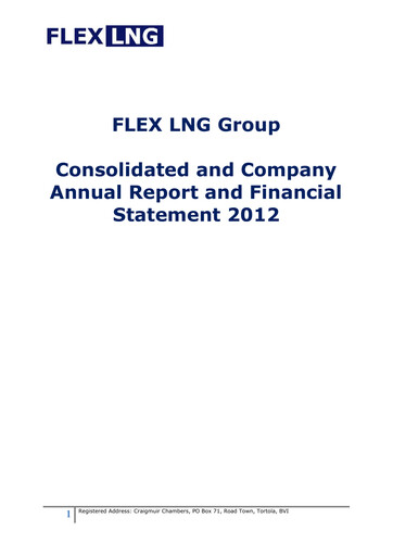 Thumbnail Flex LNG Annual Report 2012