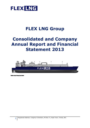 Thumbnail Flex LNG Annual Report 2013