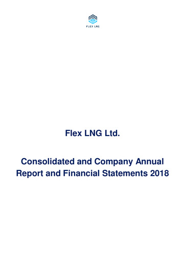 Thumbnail Flex LNG Annual Report 2018