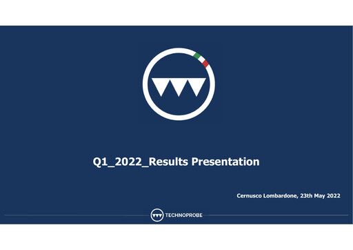 Thumbnail Technoprobe Quarterly Report 2022-q1