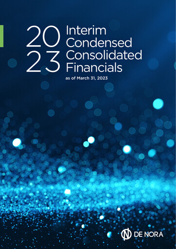 Thumbnail Industrie De Nora Quarterly Report 2023-q1