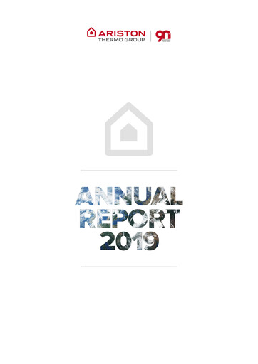 Miniature Ariston Holding Rapport annuel 2019
