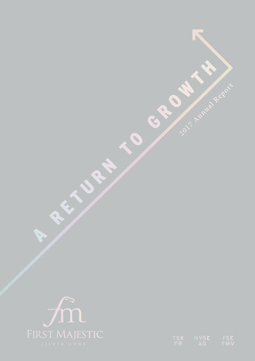 Thumbnail First Majestic Silver
 Annual Report 2017