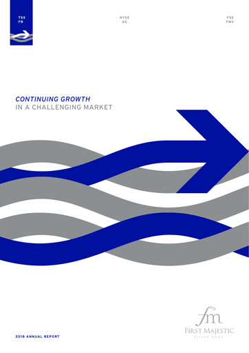 Thumbnail First Majestic Silver
 Annual Report 2018