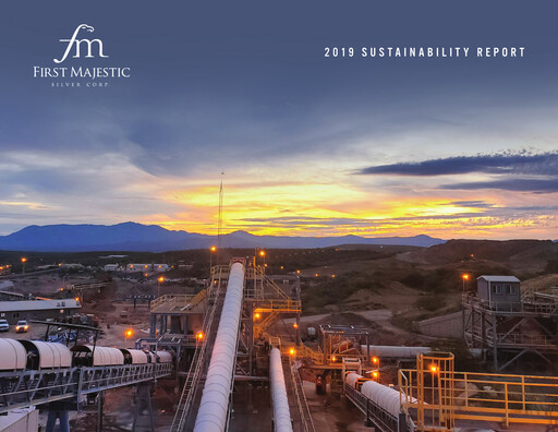 Thumbnail First Majestic Silver
 Sustainability Report 2019