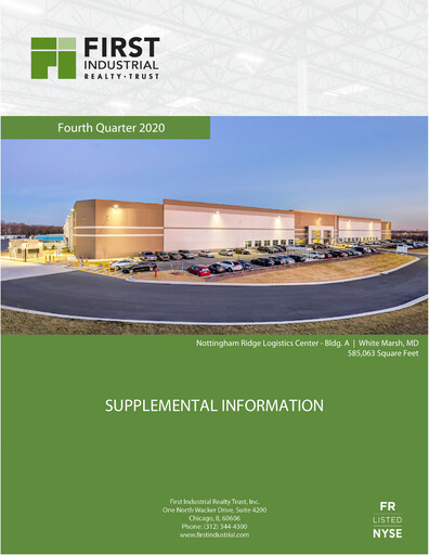Miniature First Industrial Realty Trust Rapport trimestriel 2020-q4