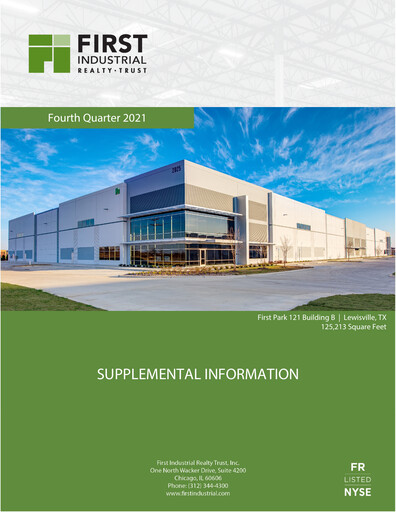 Miniature First Industrial Realty Trust Rapport trimestriel 2021-q4