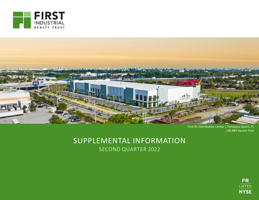 Miniature First Industrial Realty Trust Rapport trimestriel 2022-q2