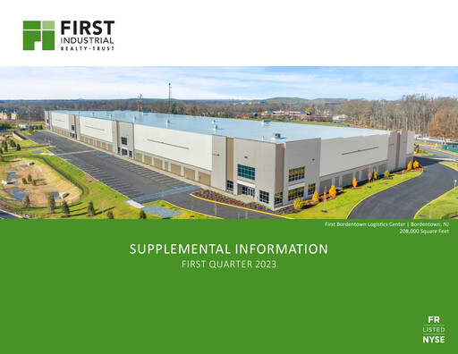Miniature First Industrial Realty Trust Rapport trimestriel 2023-q1