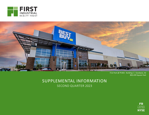 Miniature First Industrial Realty Trust Rapport trimestriel 2023-q2