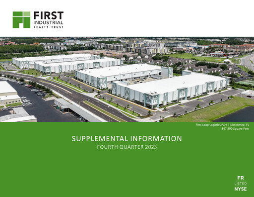Miniature First Industrial Realty Trust Rapport trimestriel 2023-q4