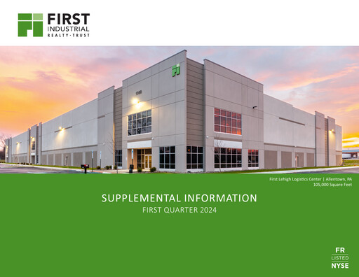 Miniature First Industrial Realty Trust Rapport trimestriel 2024-q1