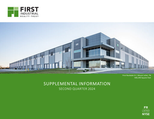 Miniature First Industrial Realty Trust Rapport trimestriel 2024-q2