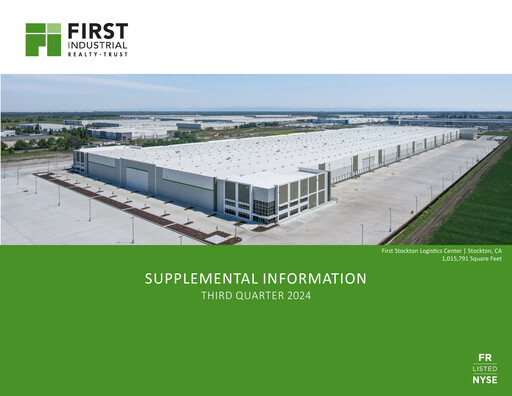 Miniature First Industrial Realty Trust Rapport trimestriel 2024-q3