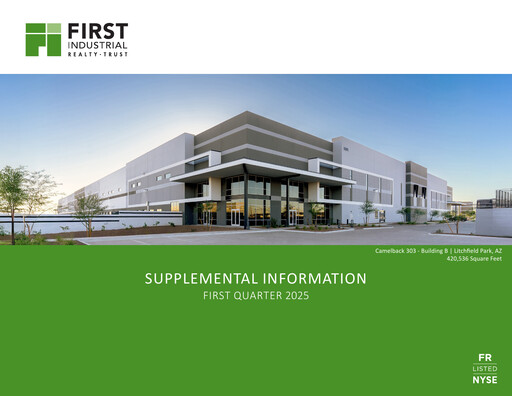Miniature First Industrial Realty Trust Rapport trimestriel 2025-q1