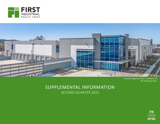 Miniature First Industrial Realty Trust Rapport trimestriel 2025-q2