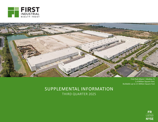 Miniature First Industrial Realty Trust Rapport trimestriel 2025-q3