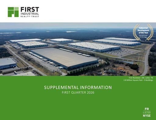 Miniature First Industrial Realty Trust Rapport trimestriel 2026-q1