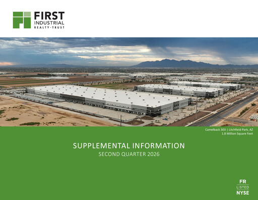 Miniature First Industrial Realty Trust Rapport trimestriel 2026-q2