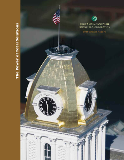 Thumbnail First Commonwealth Financial Corp Annual Report 2000