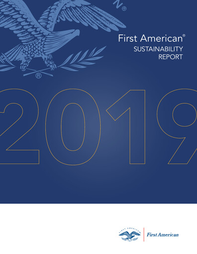 Vorschaubild First American Financial Corporation Nachhaltigkeitsbericht 2019