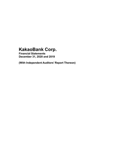 Thumbnail KakaoBank Financial Statement 2020