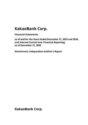 Thumbnail KakaoBank Financial Statement 2025