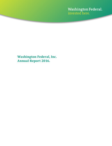 Thumbnail WaFd Bank Annual Report 2016