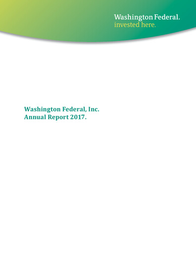 Thumbnail WaFd Bank Annual Report 2017