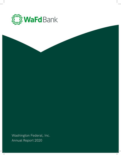 Thumbnail WaFd Bank Annual Report 2020