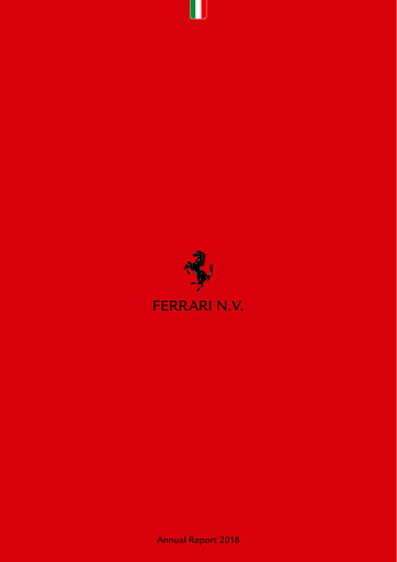 Thumbnail Ferrari Annual Report 2018