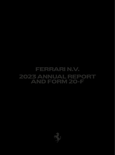 Thumbnail Ferrari Annual Report 2023