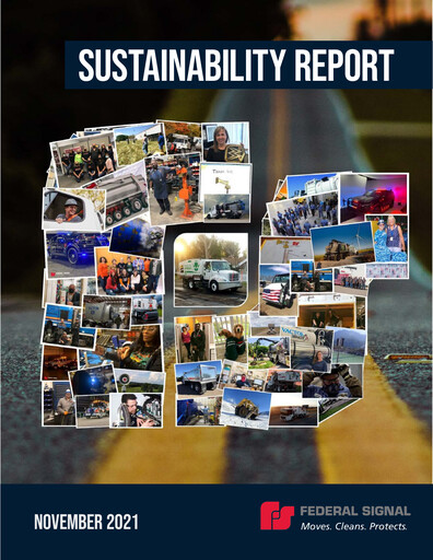 Thumbnail Federal Signal Sustainability Report 2020