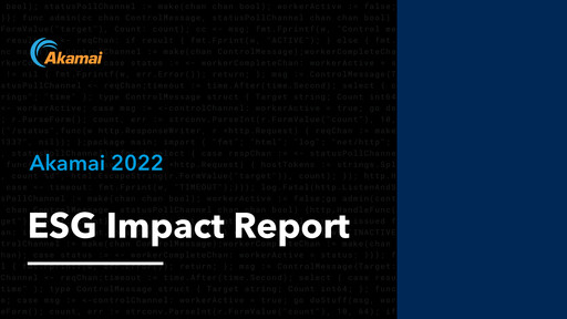 Thumbnail Akamai
 ESG Report 2022