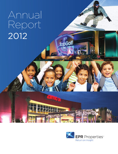 Thumbnail EPR Properties
 Annual Report 2012