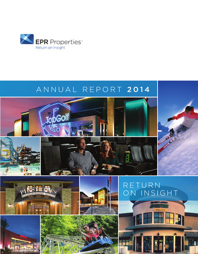 Thumbnail EPR Properties
 Annual Report 2014