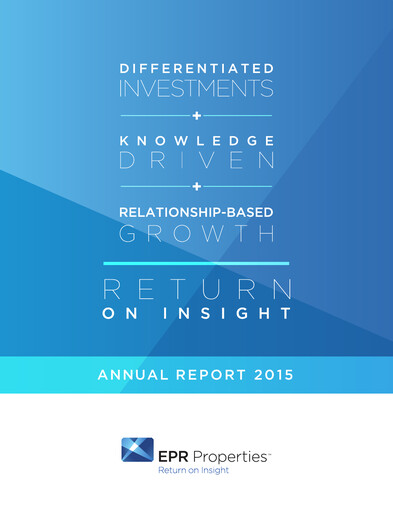 Thumbnail EPR Properties
 Annual Report 2015