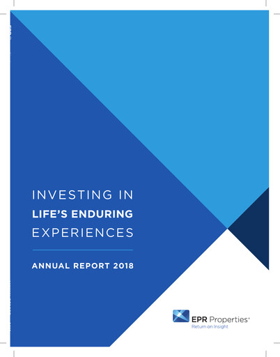 Thumbnail EPR Properties
 Annual Report 2018