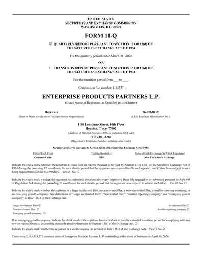 Thumbnail Enterprise Products Quarterly Report 2026-q1