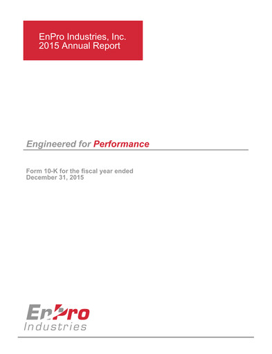 Thumbnail EnPro Industries
 Annual Report 2015