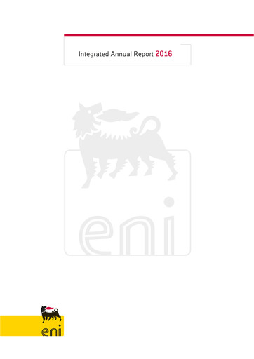 Thumbnail ENI Annual Report 2016