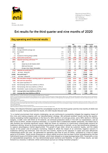 Thumbnail ENI Quarterly Report 2020-q3