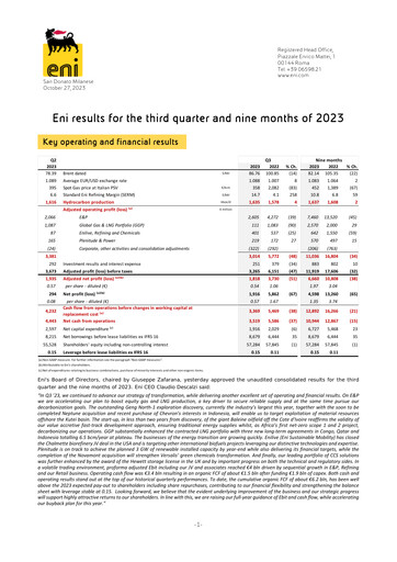 Thumbnail ENI Quarterly Report 2023-q3
