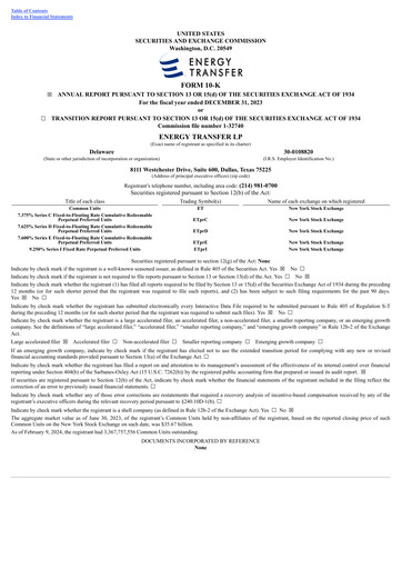Thumbnail Energy Transfer LP
 Annual Report 2023