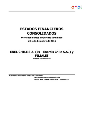 Thumbnail Enel Chile
 Financial Statement 2016