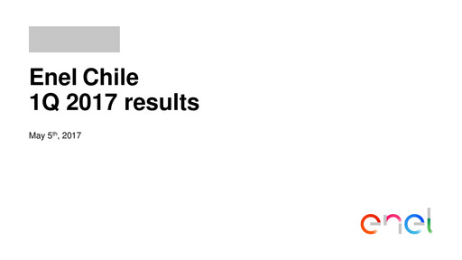 Thumbnail Enel Chile
 Quarterly Report 2017-q1