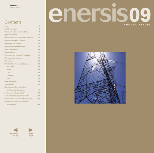 Thumbnail Enel Américas
 Annual Report 2009