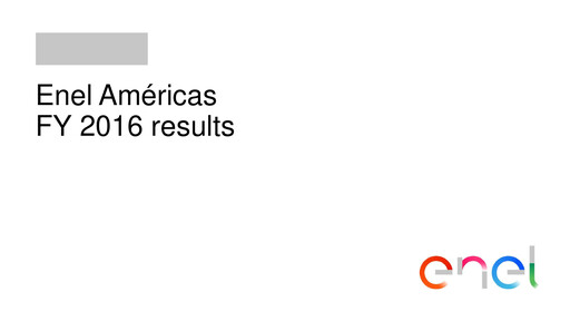 Thumbnail Enel Américas
 Financial Report 2016